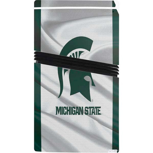Michigan State University Spartans Jersey PS5 Pro Console Skin